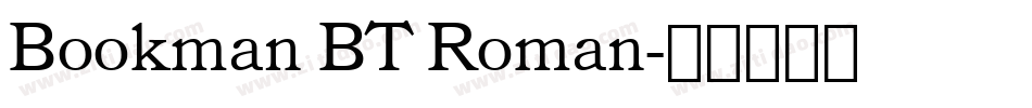 Bookman BT Roman字体转换